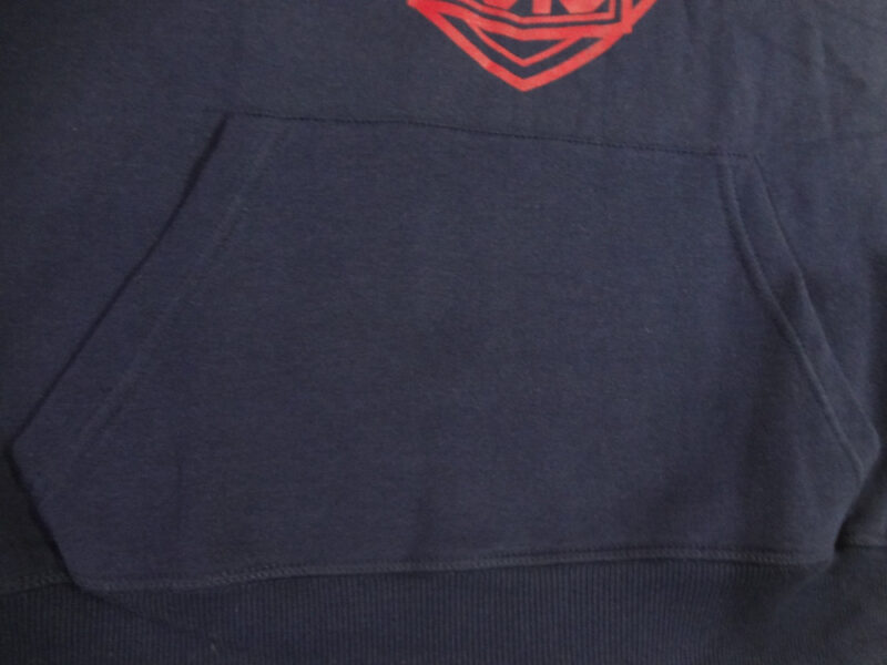 Penn Contrast Print Baggy Navy Blue Pull Over Hoodie - Image 4