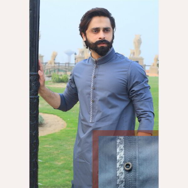 blue-designer kurta pakistan