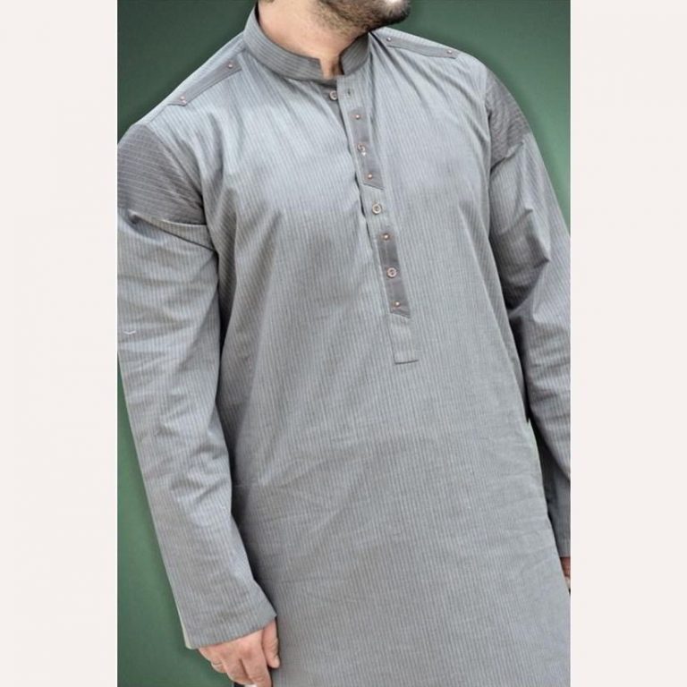grey colour kurta combination