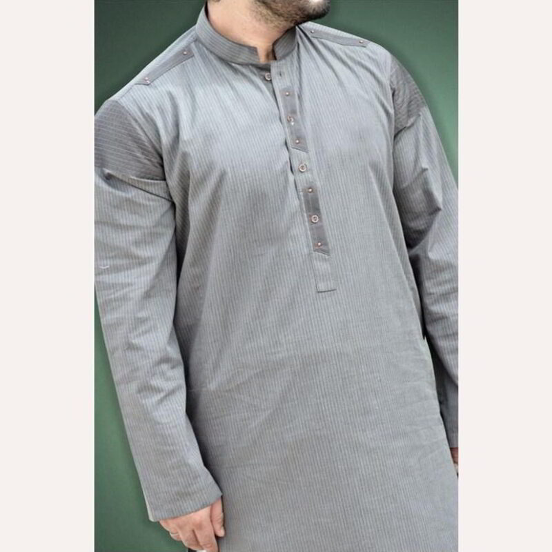 grey kurtan mens online