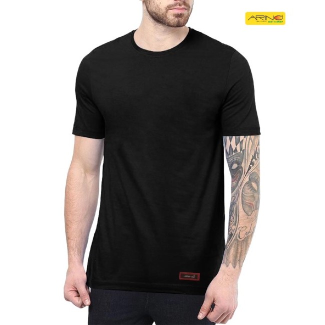 black color cotton t shirt for men in pakistan online