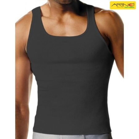 charcoal grey vest rib fabric cotton texture vest