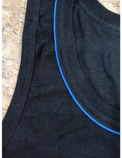 strong stitch black vest