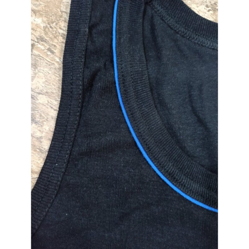 strong stitch black vest
