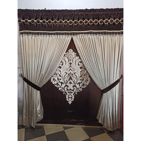 heavy drapery design velvet curtain with laser cut motif