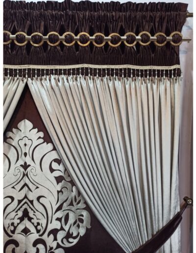 fancy finishing velvet curtain