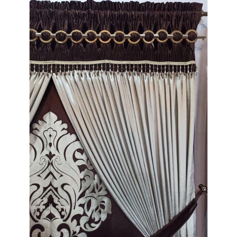 fancy finishing velvet curtain