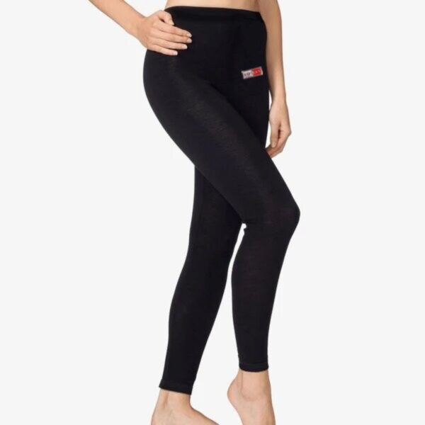 black rib leggings for women