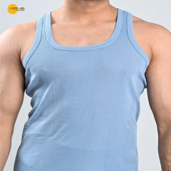 Sky Blue Light Color Men Color Vest