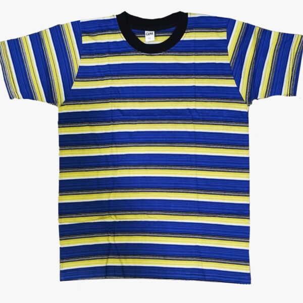 yellow blue black color t shirt