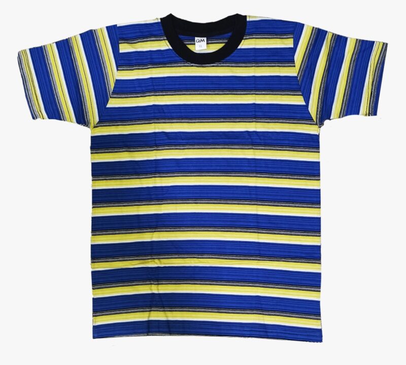 yellow blue black color t shirt