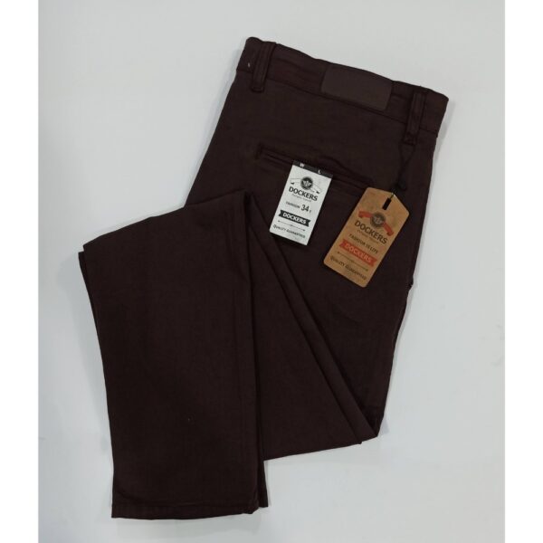 dark brown pants-Cotton jeans-semi frmal pants-dockers-leftovers export quality pants-semi casual pants-branded pants-online office pants-big size pants-solid color pants-calibre