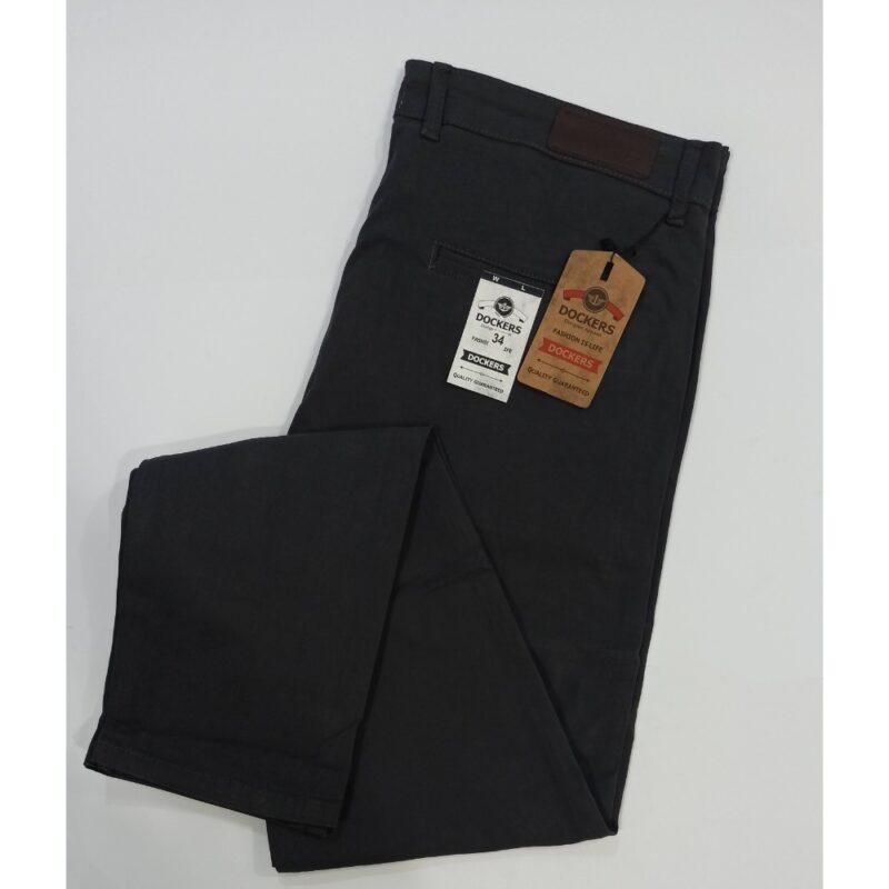 Dark grey- cotton jeans-semi frmal pants-dockers-leftovers export quality pants-semi casual pants-branded pants-online office pants-big size pants-solid color pants-calibre