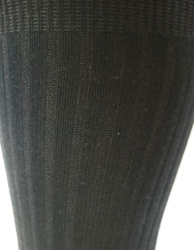 RIB cotton extra stretch Crew Cotton socks black comfortable1