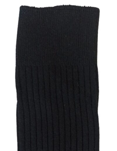 RIB cotton extra stretch Crew Cotton socks black comfortable2