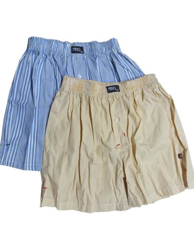 Pack of 2, Men Woven Cotton Long Shorts