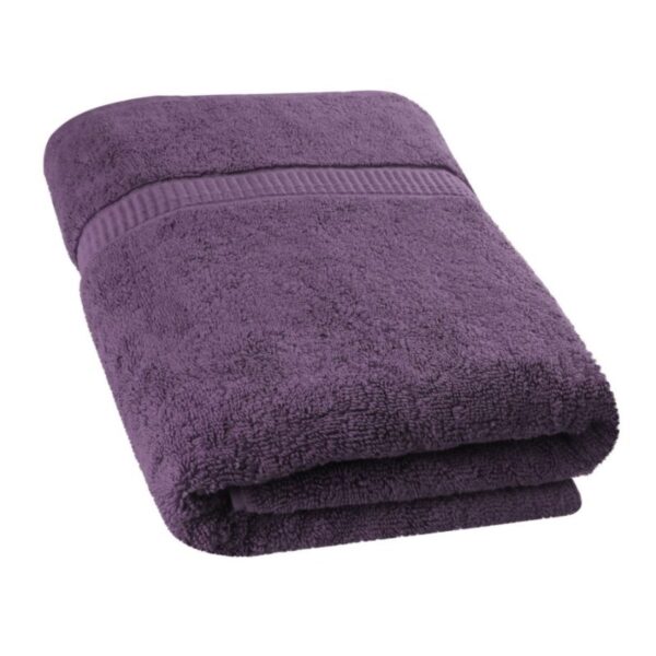 dark purple ultra soft terry viscose cotton branded towels by towel showel