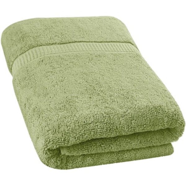 olive green ultra soft terry viscose cotton branded towels by towel showel (3)