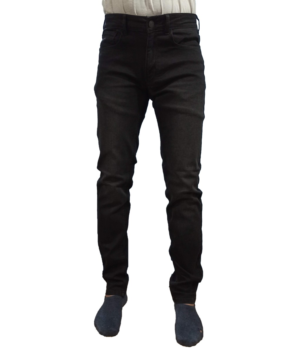 NPO Slim Fit Black Sustainable Stretchable Denim Pants - House Of Calibre