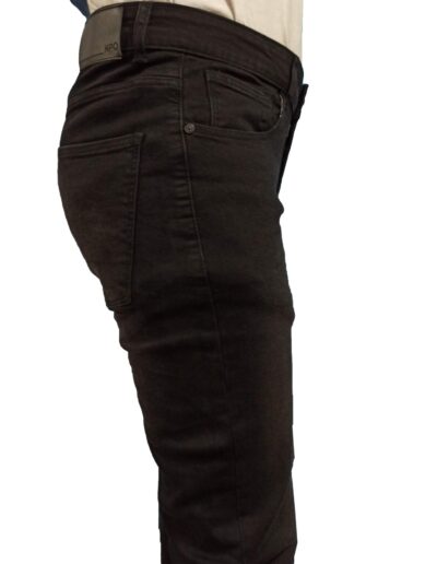 Black stretchable denim pants