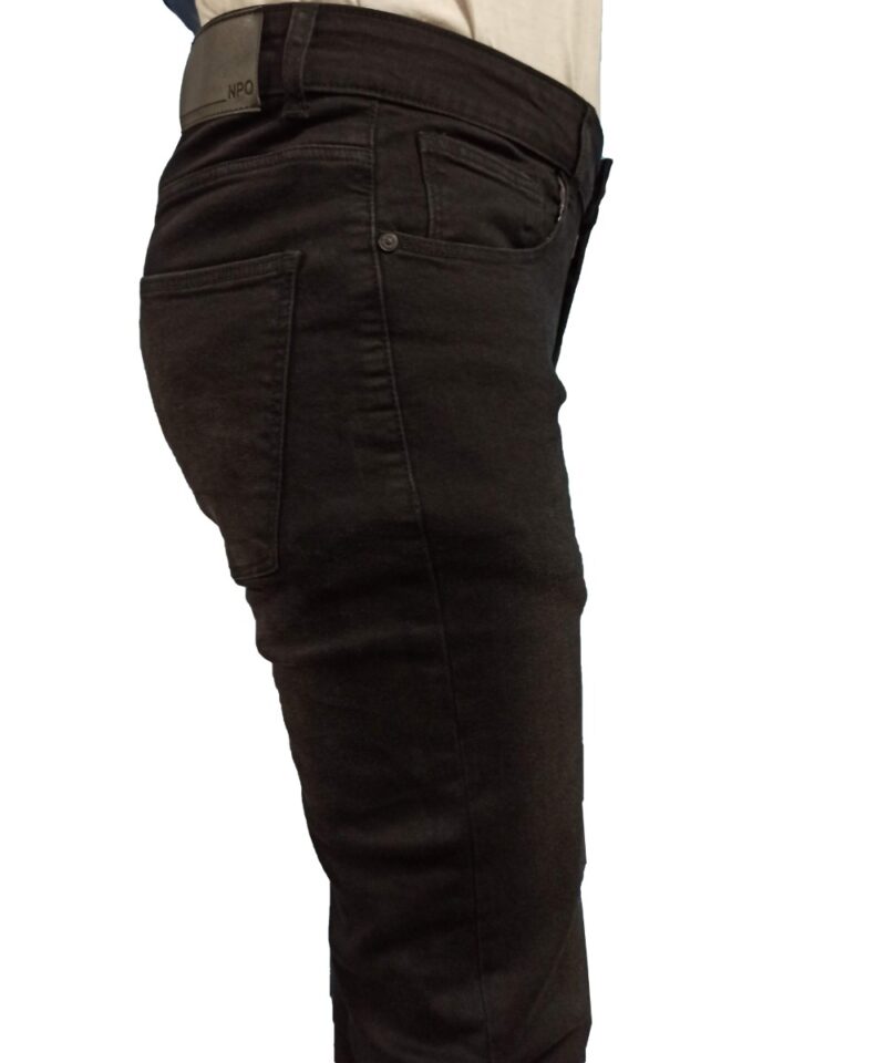 Black stretchable denim pants