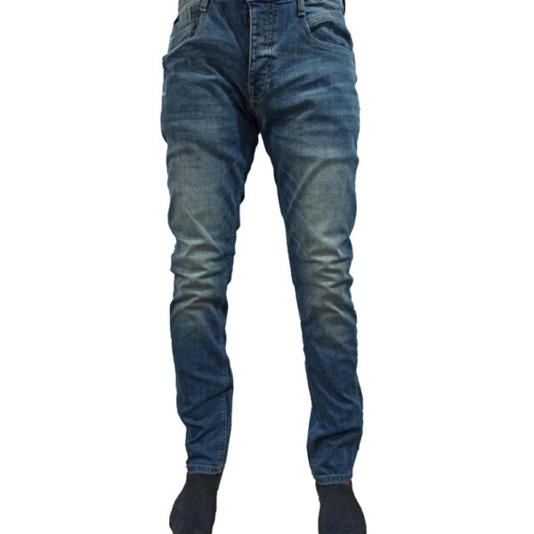 slim fit branded blue pants