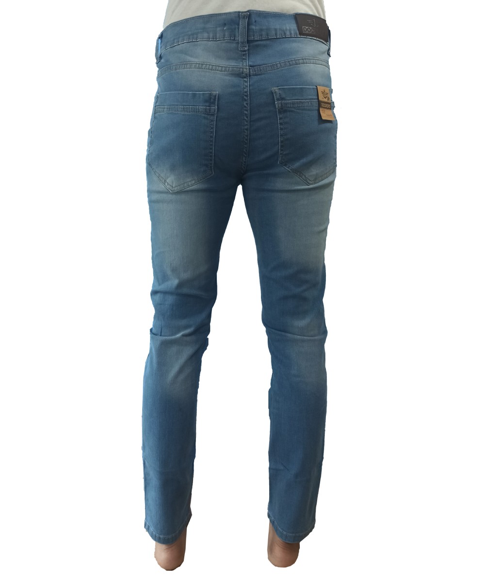 Dockers Deep Washed Sky Blue Slim Fit Denim Pants - House Of Calibre