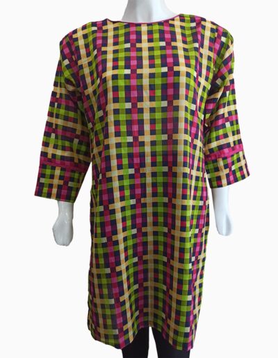 mulit-color-check-design-kurti-2