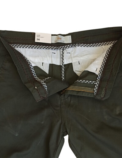 Olive Green Cotton Jeans