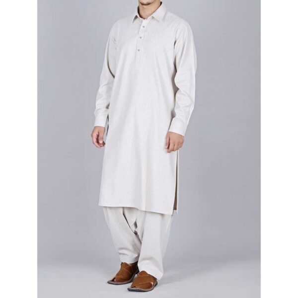 off white shalwar kameez