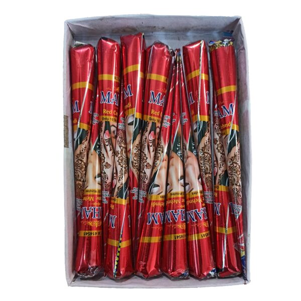 Pack of 6 Rose Red Online Cone Mehndi