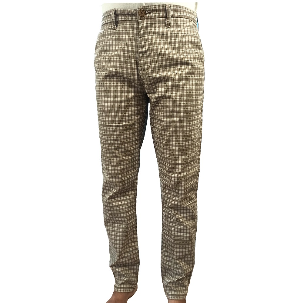 Buy Natural Check Pants Online - W for Woman