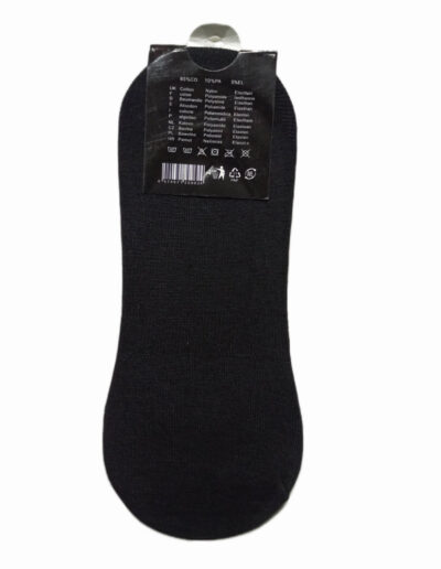 Black Loafer Cotton Socks
