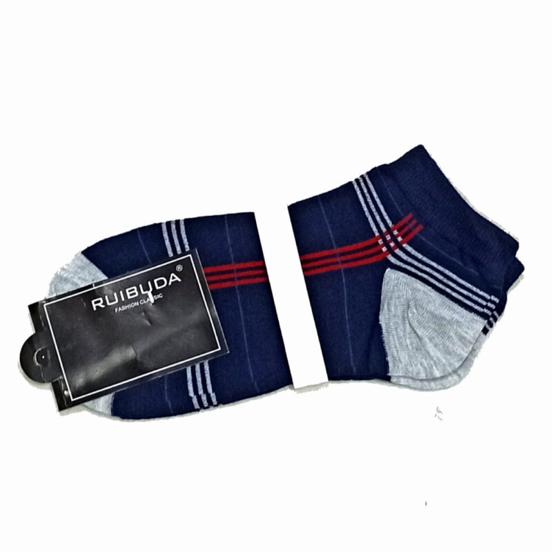 Finest Quality Premium Feel Stretchable Blue Men Cotton Ankle Socks