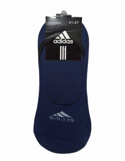 Navy Blue Adidas No See Cotton Socks - Men Underwear