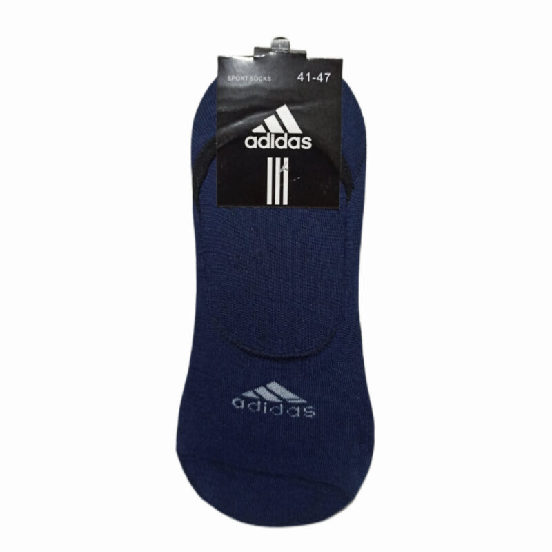 Navy Blue Adidas No See Cotton Socks - Men Underwear