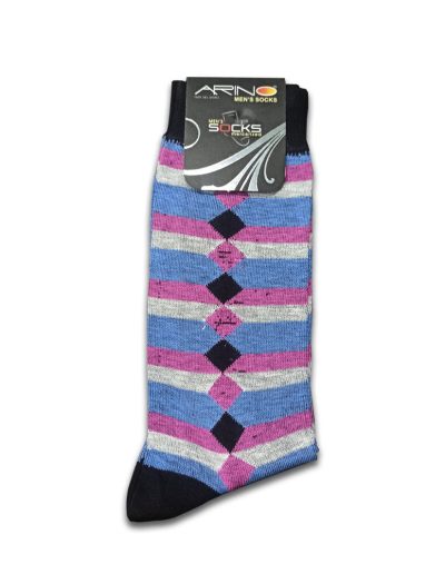 Stripped Men Semi Formal Thin Cotton Socks