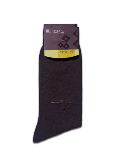 Dark Brown Cotton Crew Stretchable Full Socks
