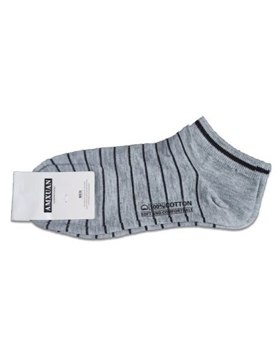 Stripped Cotton Men Export Quality Anti Sweat Footwear Ankle Socks