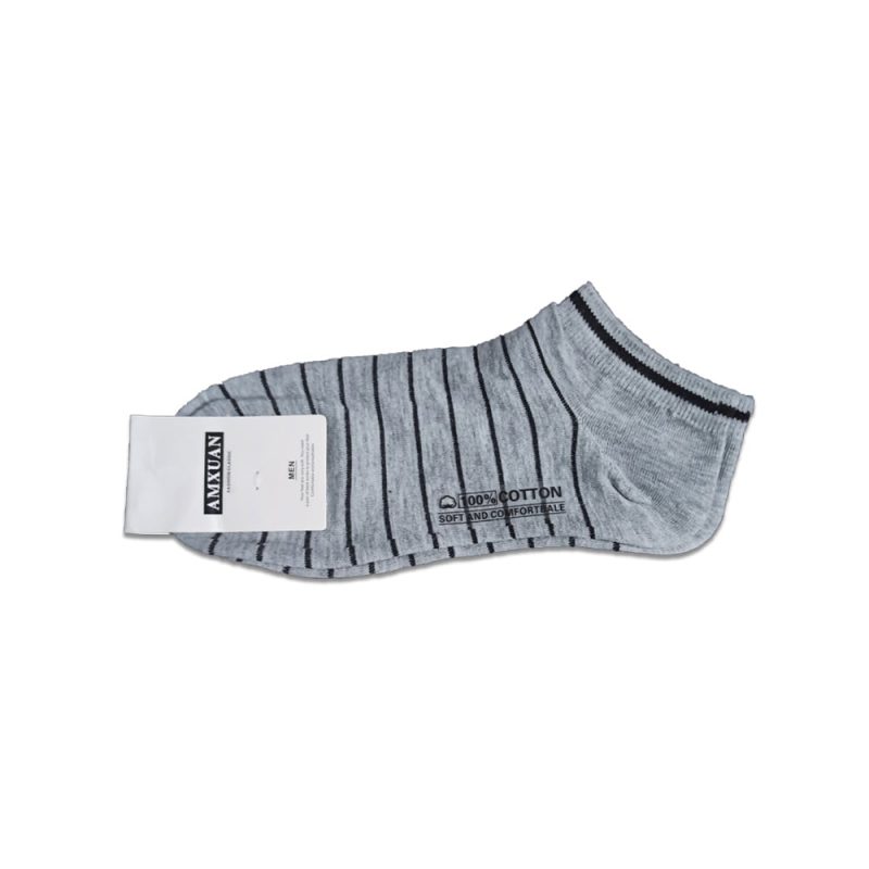 Stripped Cotton Men Export Quality Anti Sweat Footwear Ankle Socks