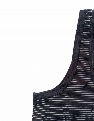 Black Stripe Men Body Tanktop