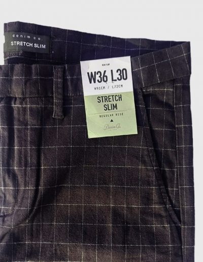 Denim & Co. Original Branded Check Pant