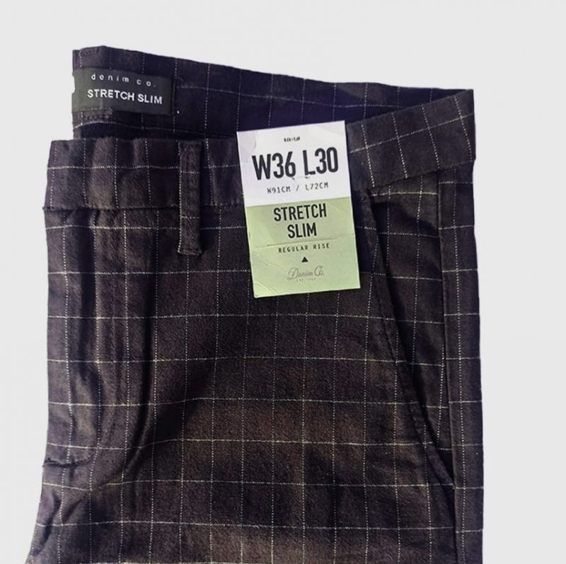 Denim & Co. Original Branded Check Pant