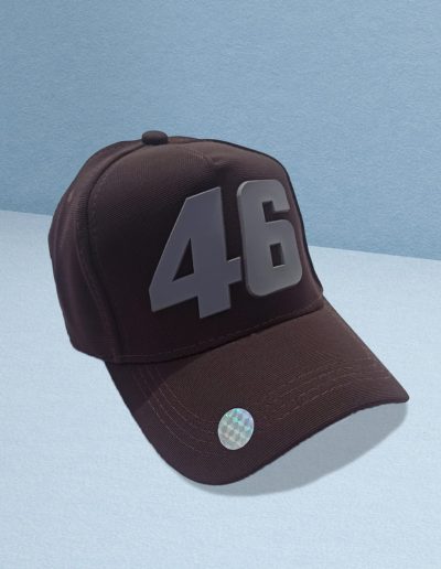 46 Series Dark Brown Rapper Cap