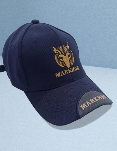 Navy Blue Markhor Symbol Cap
