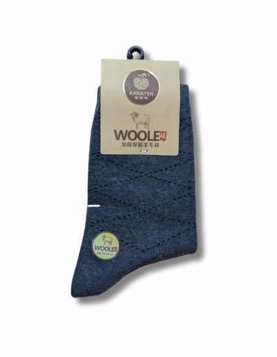 Grey Color Socks - Self design socks