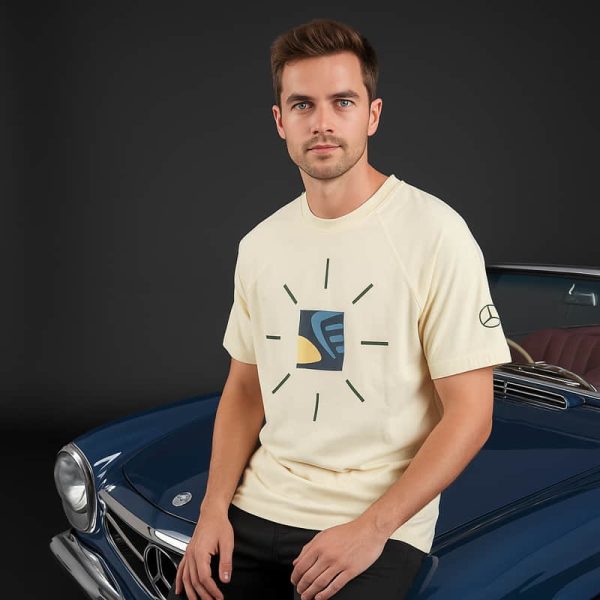 Mercedez Benz - Original-Official-Merchandize-Baggy-Free-Size--Reglan-T-Shirt-Label-Cut-ELO