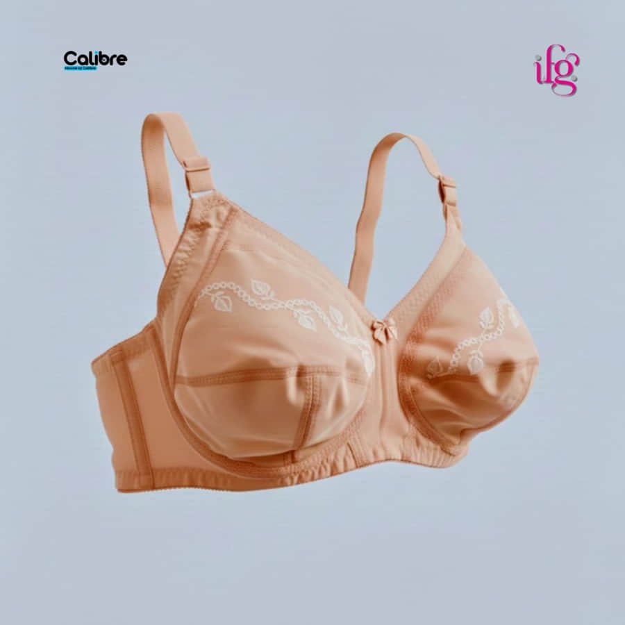 Damzel IFG Skin Color Cotton Bra – Adjustable Hook IFG Style Women Underwear & Damzel Undergarments