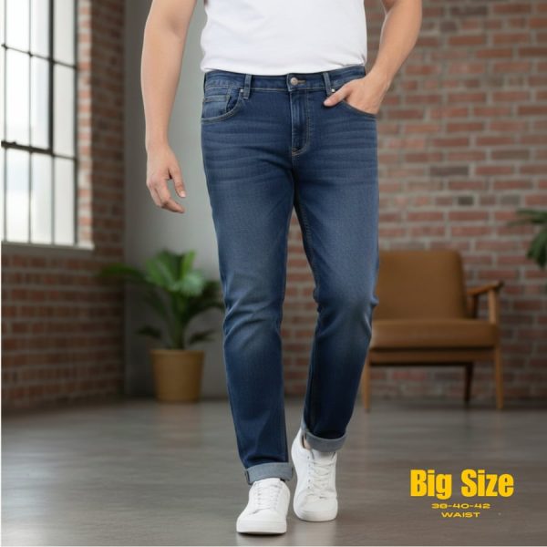 Denim - Big & Fat Size - 42 Waist - Blue - Jeans Pants